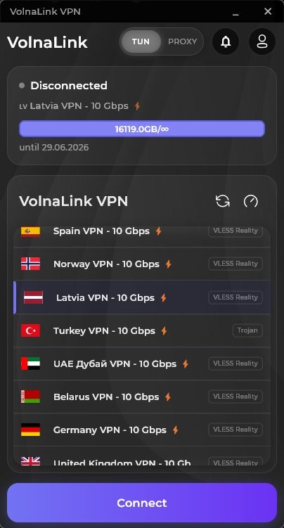 VolnaLink VPN — 下载 Linux 版 VPN